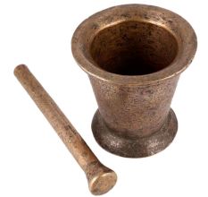 Brass Mortar And Pestle In Dark Finish