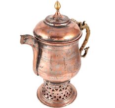 Kashmiri Copper Samovar On Jali Stand