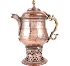 Kashmiri Copper Samovar On Jali Stand