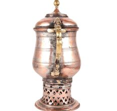 Kashmiri Copper Samovar On Jali Stand