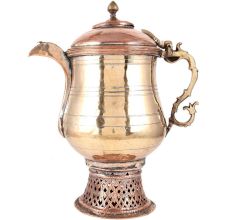 Engraved Copper Kashmiri Samovar Kettle