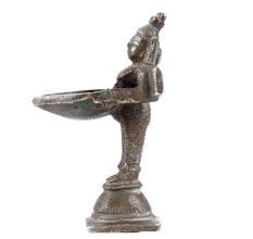 Brass Pavai Villaku Lady Oil Lamp