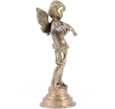 Brass Standing Cherub Angel Statue Baby Angel Guitar Violin
