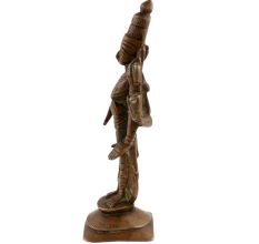 Brass Vishnu IdolÂ In Dark Finish