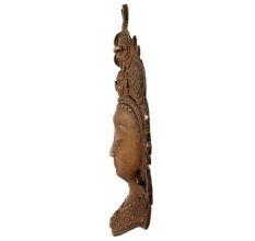 Brass Tara Face Mask Wall Hanging