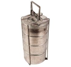 Brass Tiffin Box With 4 Compartments