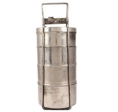 Brass Tiffin Box With 4 Compartments