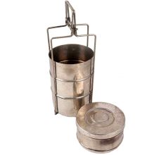 Brass Tiffin Box With 4 Compartments