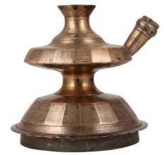 Brass Unique Shape Hookah Pot In Antique Finish