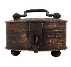 Old Brass Middle Eastern Storage Box