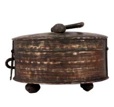 Old Brass Middle Eastern Storage Box