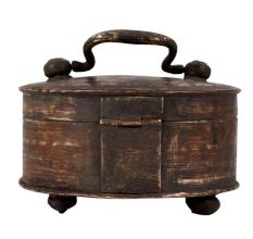 Old Brass Middle Eastern Storage Box