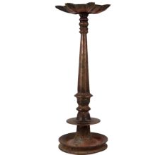 Brass Seven Wick Oil Lamp For Hindu Temple