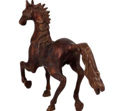 Brass Galloping Statue In Copper Finish