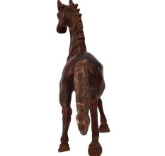 Brass Galloping Statue In Copper Finish