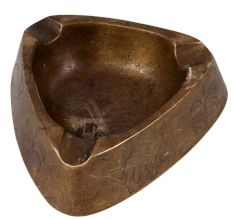 Brass Triangular Ash Tray