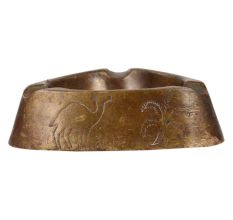 Brass Triangular Ash Tray