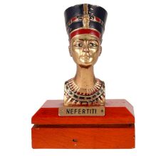 BrassÂ Egyptian Queen Head Statue
