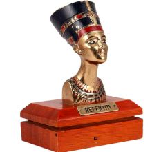 BrassÂ Egyptian Queen Head Statue