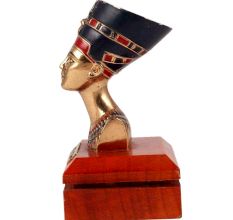BrassÂ Egyptian Queen Head Statue