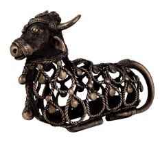 Brass Decorative Dhokra Nandi Statue
