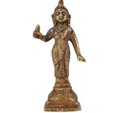 Brass Standing Goddess Laxmi Statue
