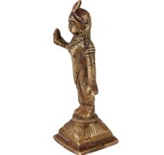 Brass Standing Goddess Laxmi Statue