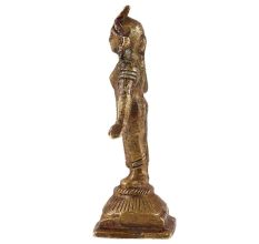 Brass Standing Goddess Laxmi Statue