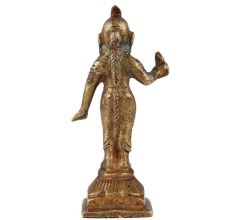 Brass Standing Goddess Laxmi Statue