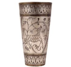 Brass Deer Forest Scene Islamic lassi Glass