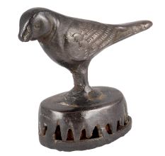 Brass Parrot Foot Scrubber In Antique Finish