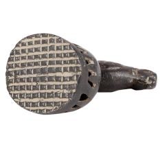 Brass Parrot Foot Scrubber In Antique Finish