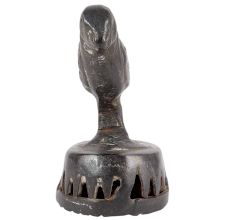 Brass Parrot Foot Scrubber In Antique Finish