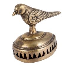 Brass Foot Scrubber With An Exquisite Bird