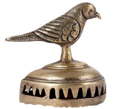 Brass Foot Scrubber With An Exquisite Bird