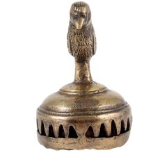Brass Foot Scrubber With An Exquisite Bird