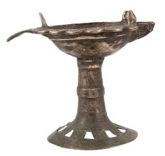 Brass  Fish Shaped Diya With Stand