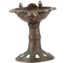 Brass  Fish Shaped Diya With Stand