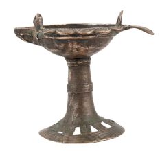 Brass  Fish Shaped Diya With Stand