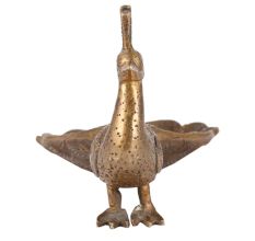 BrassÂ Peacock Trinket Tray