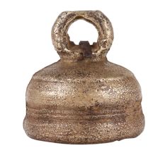 Round Decorative Brass Cowbell