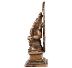 Brass Ganesha Statue Sitting With Prabhavali