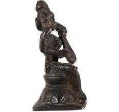 Brass Saraswati Idol With Veena