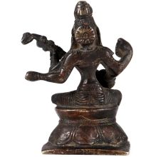 Brass Saraswati Idol With Veena