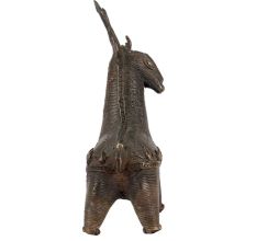 Brass Dhokra Tribal Art Reindeer Figurine