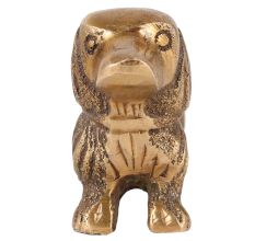 Brass Dachshund Dog Card Holder