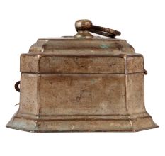 Old Brass Jewlry Box With Handle
