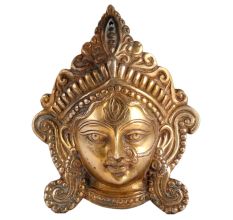 Brass Durga FaceÂ Wall Hanging