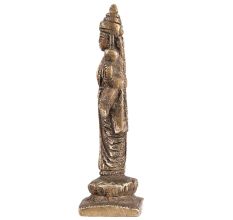 Brass Laxmi Mata Statue With Four Arms