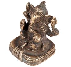 Mangal Murti Lord Ganesha Statue Sitting on Singhasan